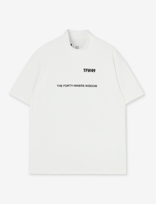 TFW49 RELAX MOCK NECK T / WHITE