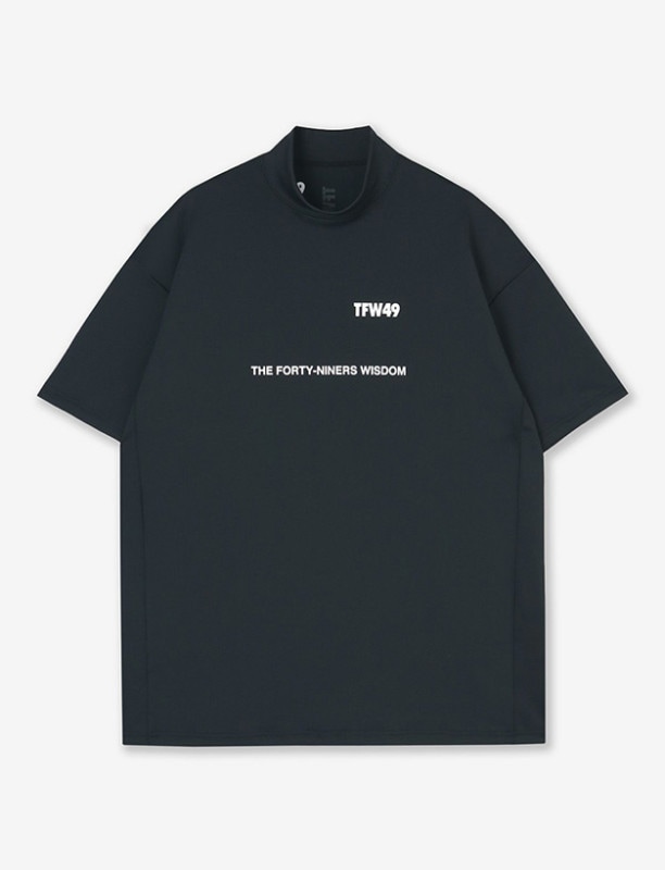 TFW49 RELAX MOCK NECK T / BLACK