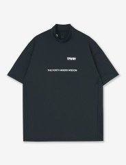 TFW49 RELAX MOCK NECK T / BLACK