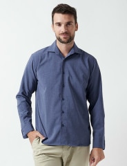 junhashimoto U.S.O.LINEN SHIRTS / INDIGO