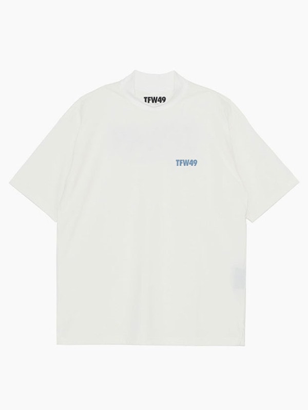 TFW49 HALF MOCKNECK  T / WHITE