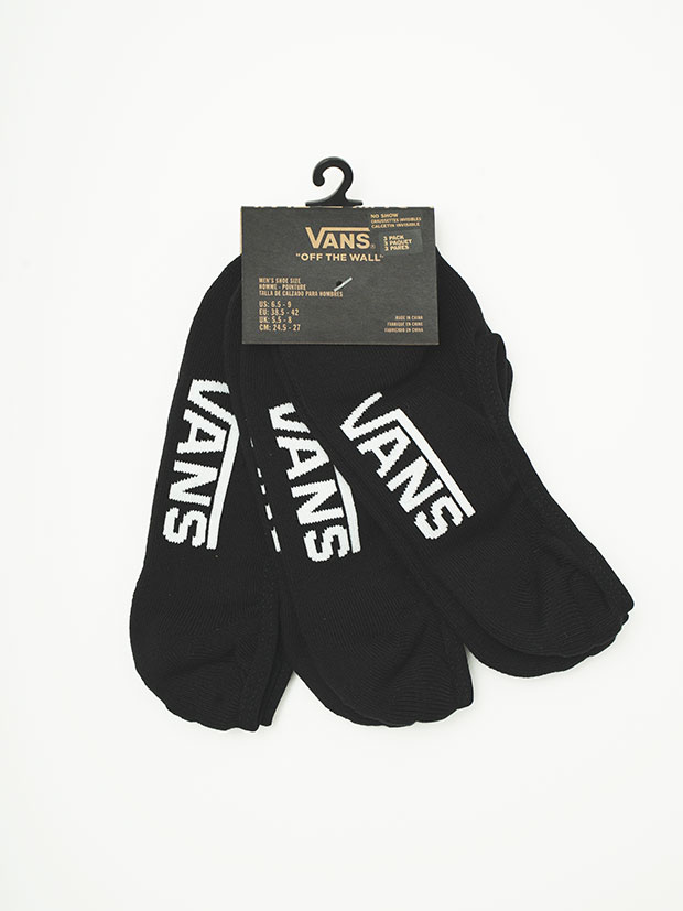 VANS CLASSIC NO SHOW SOX / BLACK