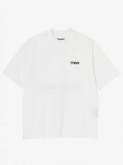 TFW49 HALF MOCKNECK  TEE / WHITE x BLACK