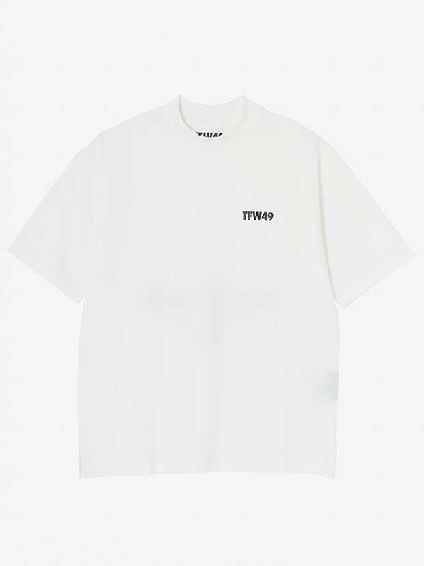 TFW49 HALF MOCKNECK TEE / WHITE x BLACK | ALL ITEM