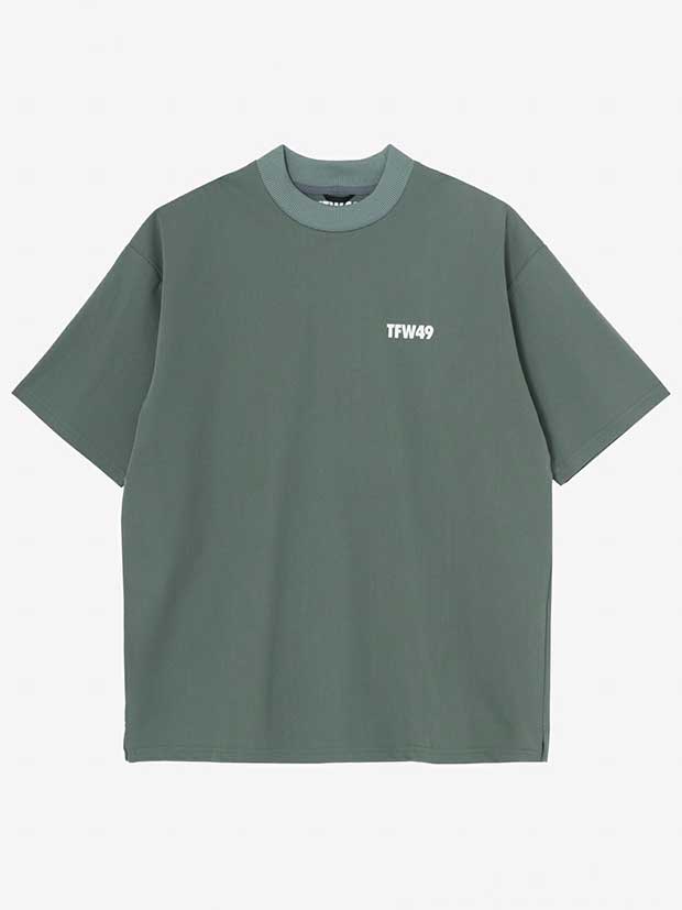 TFW49 HALF MOCKNECK  TEE / KHAKI
