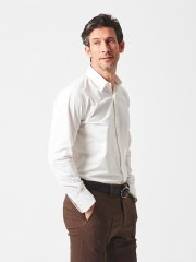 junhashimoto STRETCH RGC SHIRTS / WHITE