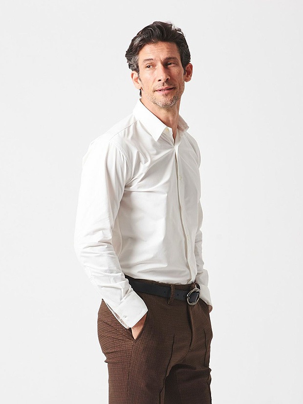 junhashimoto STRETCH RGC SHIRTS / WHITE