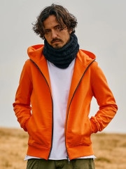 wjk basic zip-up parka / orange