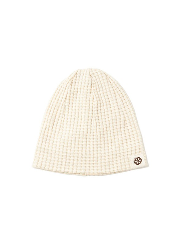 SeaGreen BIG WAFFLE BEANIE / CREAM