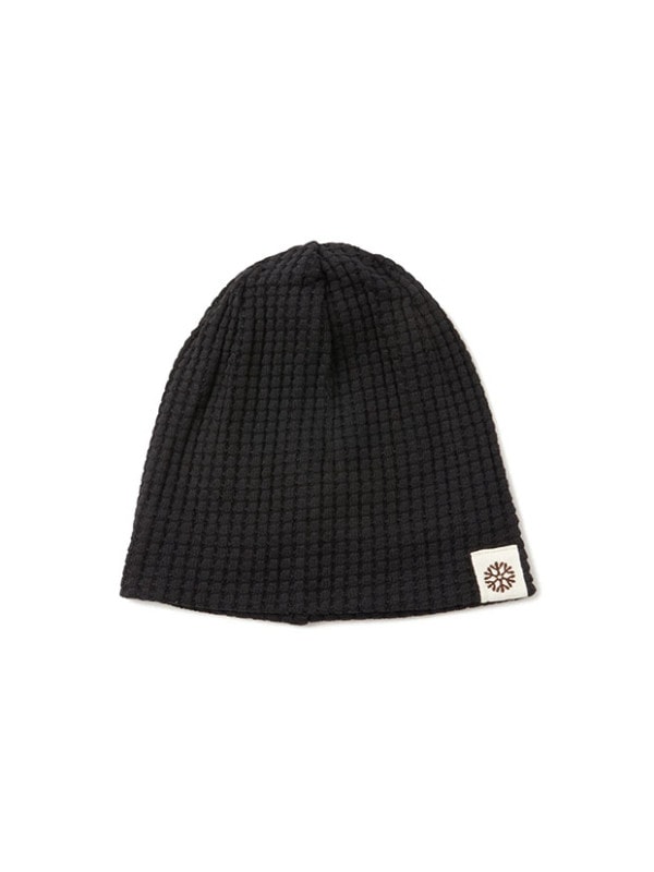 SeaGreen BIG WAFFLE BEANIE / BLACK