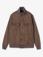 junhashimoto DRIVING BLOUSON / BROWN
