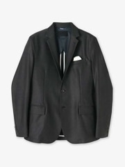 junhashimoto JERSEY JACKET -USO TWILL- / BLACK