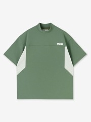 TFW49 MOCKNECK T SHIRT / MOSS GREEN