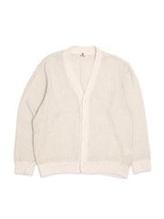 SeaGreen CROCHET LIKE RUSSEL KNIT CARDIGAN / IVORY