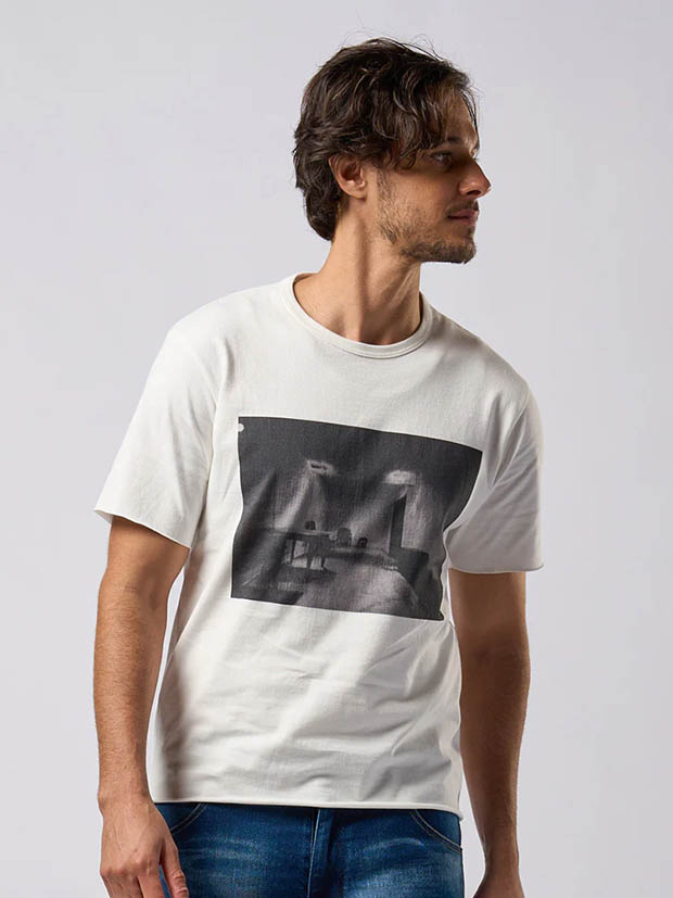 wjk photo print T  / white