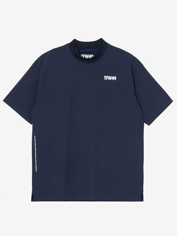 TFW49 HALF MOCKNECK TSHIRT / NAVY