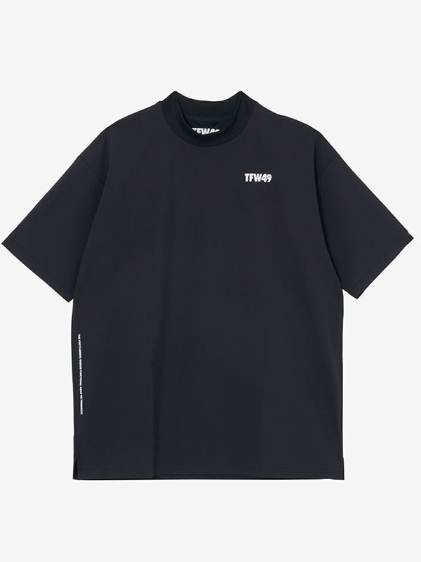 TFW49 HALF MOCKNECK TSHIRT / BLACK