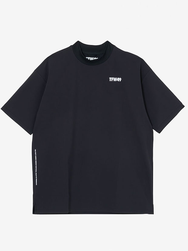 TFW49 HALF MOCKNECK TSHIRT / BLACK