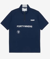 TFW49 HALF ZIP SS MOCKNECK / NAVY