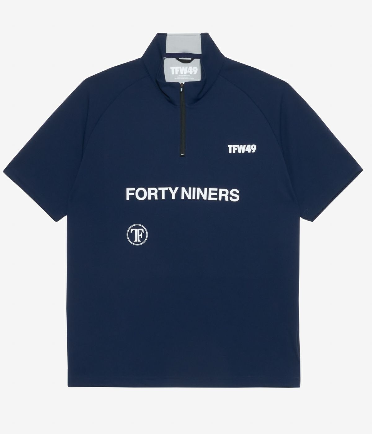 TFW49 HALF ZIP SS MOCKNECK / NAVY