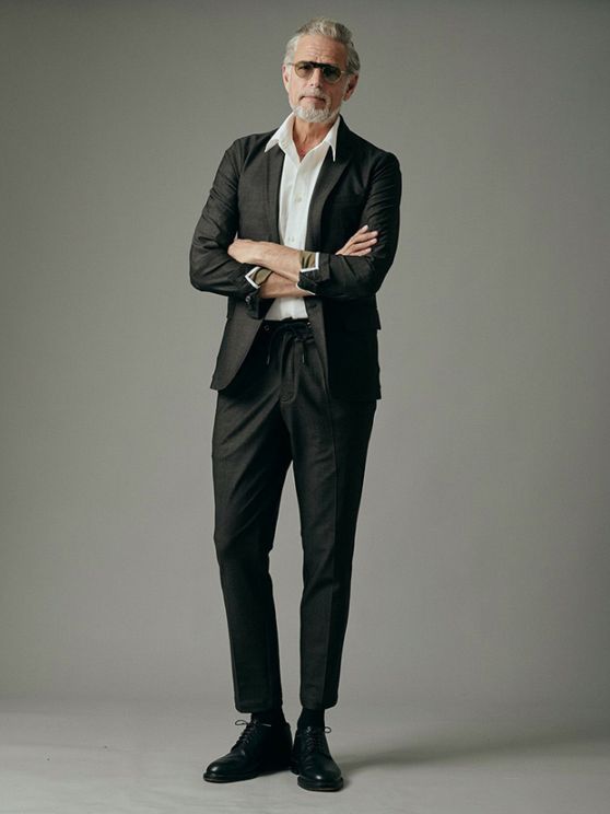 junhashimoto JERSEY JACKET -USO TWILL- and EASY TUCK PANTS★★ / D.KHAKI