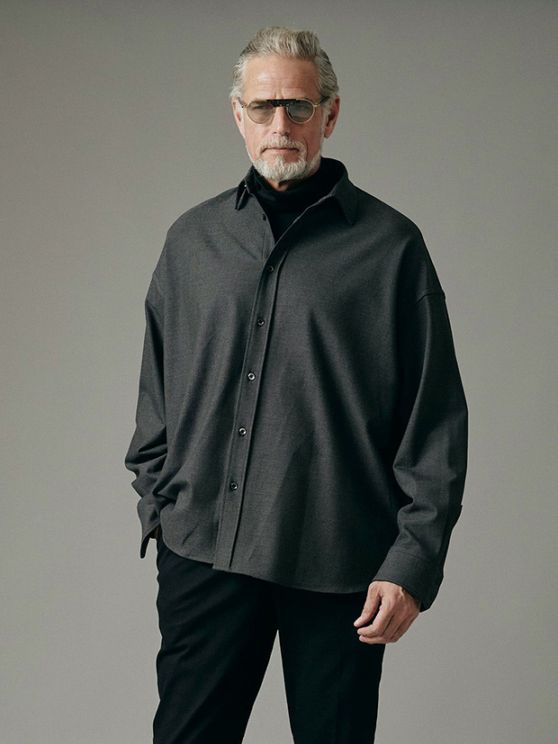 junhashimoto MEGA BIG SHIRT / CHARCOAL