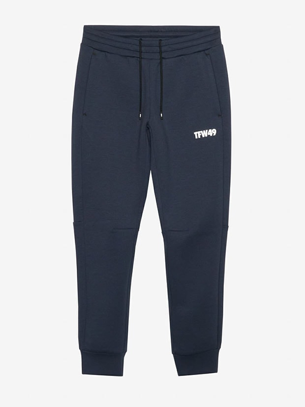 TFW49 CARDBOARD MATERIAL JOGGER PANTS / NAVY