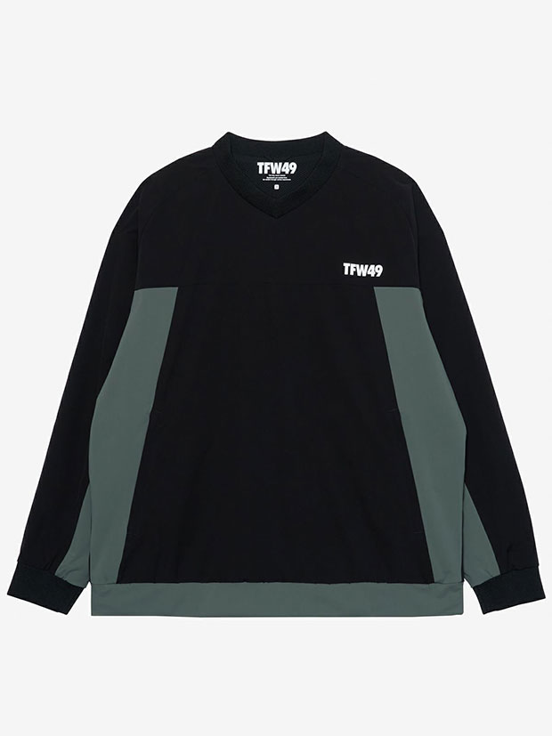 TFW49 SIDE PANEL SHELL PULLOVER / BLACK