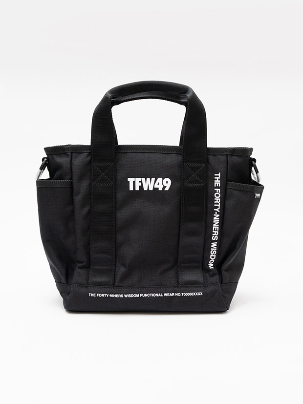 TFW49 NYLON TOTE BAG SMALL / BLACK
