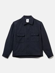 SeaGreen ECO SUEDE TRACKER JACKET / NAVY