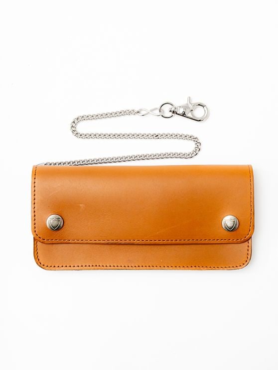 HTC TYPE-1 BIKER WALLET W/CHAIN / L.BROWN