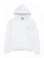 HTC SWEAT SHIRT #LAAP FLOWER STONE ON THE HOOD / ASH