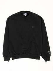 HTC SWEAT SHIRT #LAAP FLOWER STONE CREW / BLACK