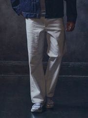 junhashimoto SEMI FLARE DENIM / WHITE