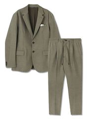 junhashimoto FULL LINING JERSEY JACKET and EASY TUCK PANTS★★ / BEIGE