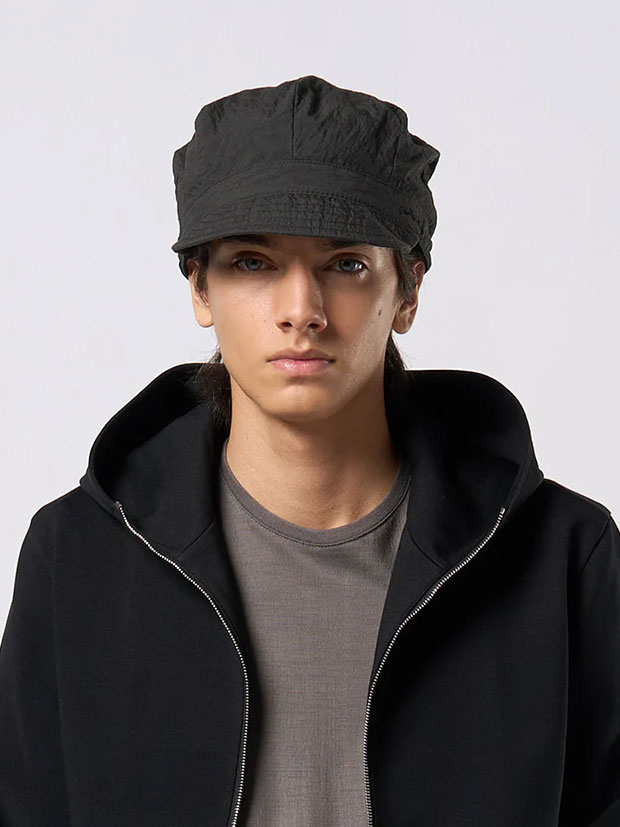 wjk solid engineer cap / charcoal black