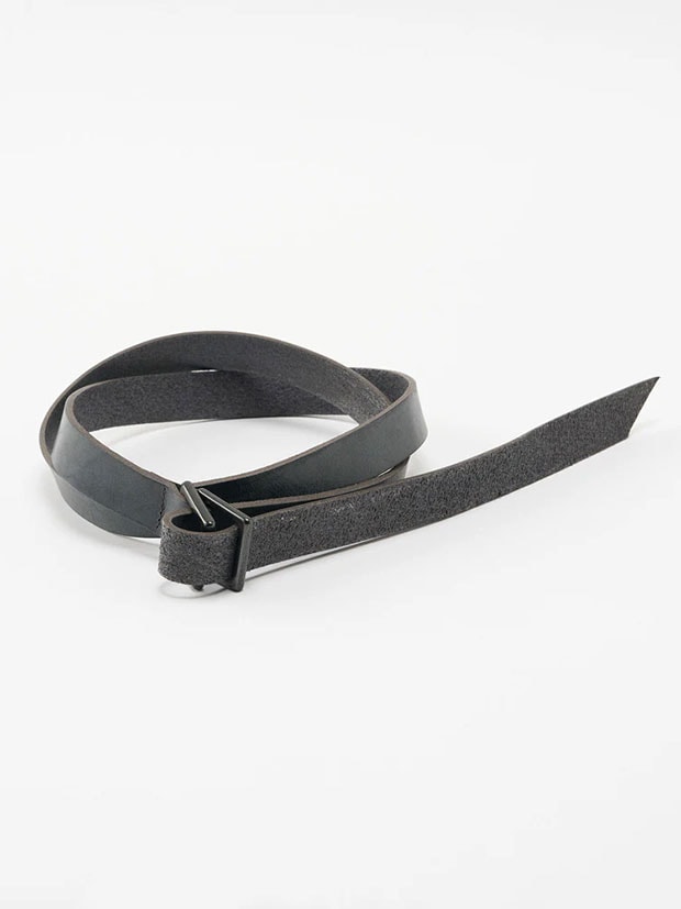 wjk W-ring long belt / gray