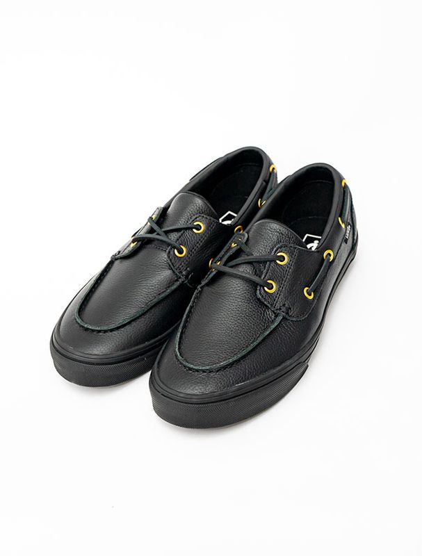 VANS 2-Eyelet Boat Shoe  / LEATHER BLACK