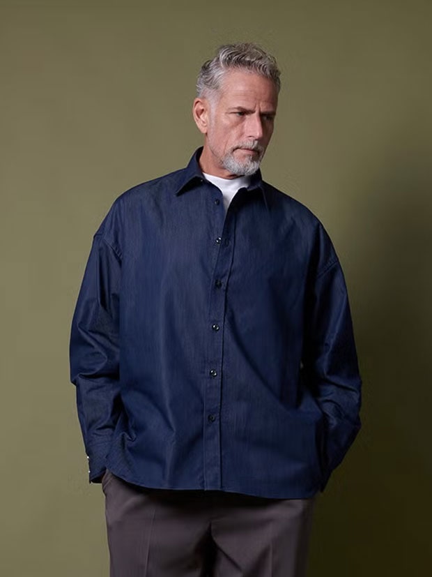 junhashimoto MEGA BIG SHIRT / INDIGO | junhashimoto | rumbleFISH