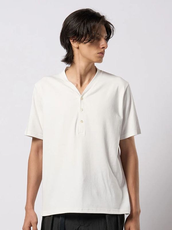 wjk luxury cotton smart collar S/S  / white