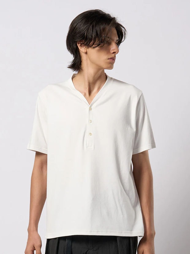 wjk luxury cotton smart collar S/S  / white