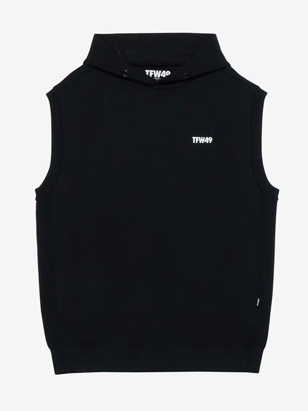 TFW49 KNIT HOODIE VEST / BLACK