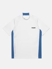 TFW49 SIDE PANEL SHORT SLEEVE MOCKNECK / WHITE