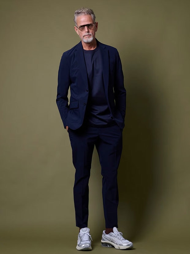 junhashimoto TRAVEL JACKET and 1 TUCK EASY PANTS / NAVY