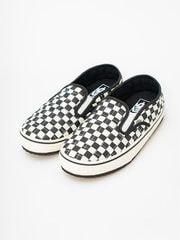 VANS Slip-Er 2(CHECKERBOARD) / BLACK/CLASSIC WHITE