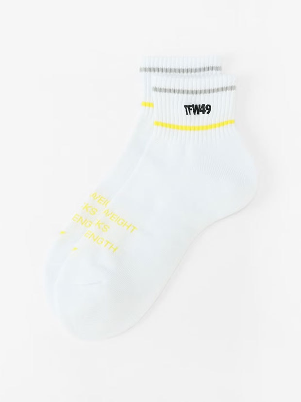 TFW49 SHORT SOX / WHITE x YELLOW