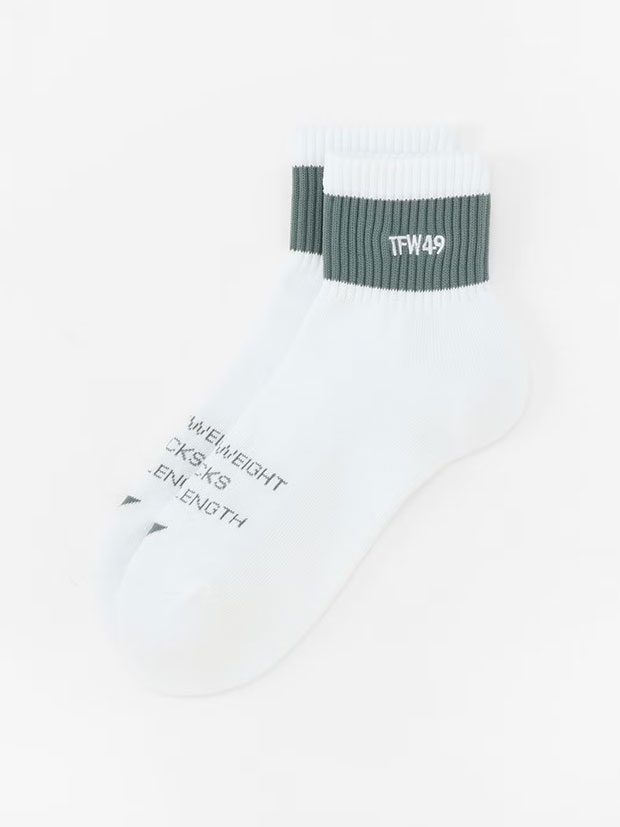 TFW49 SHORT SOX ver2 / WHITE x GREEN