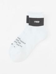 TFW49 SHORT SOX ver2 / WHITE x CHARCOAL