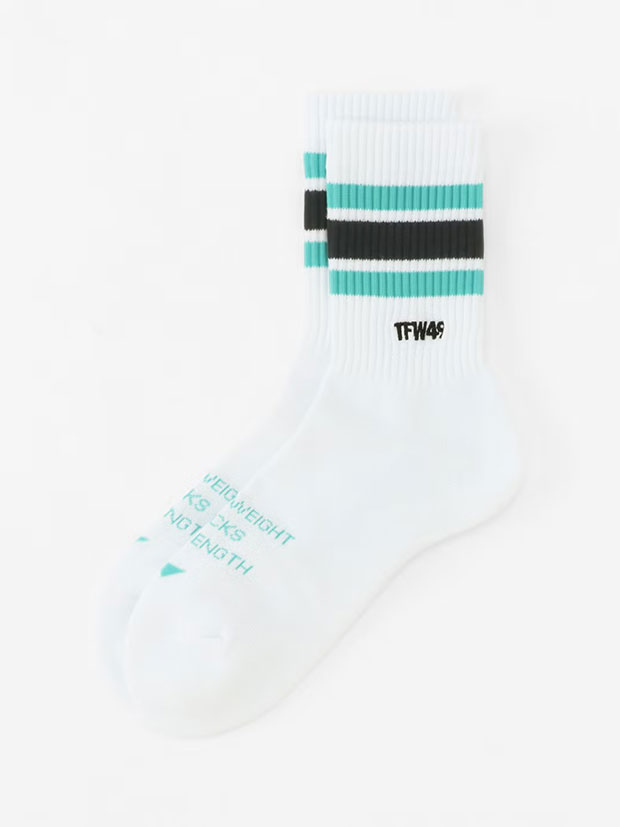 TFW49 MIDIUM LINE SOX / WHITE x MINT