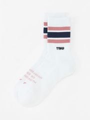 TFW49 MIDIUM LINE SOX / WHITE x PINK